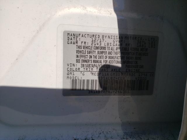 Photo 9 VIN: 3N1AB7AP4JY246305 - NISSAN SENTRA S 