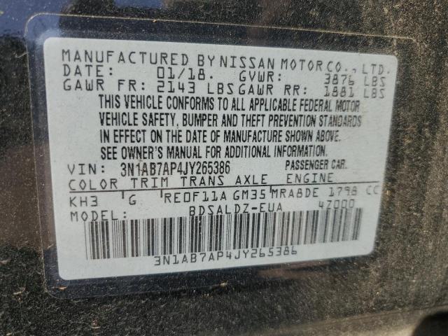 Photo 11 VIN: 3N1AB7AP4JY265386 - NISSAN SENTRA 