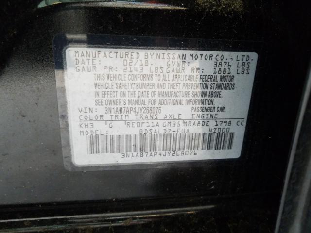 Photo 9 VIN: 3N1AB7AP4JY268076 - NISSAN SENTRA S 