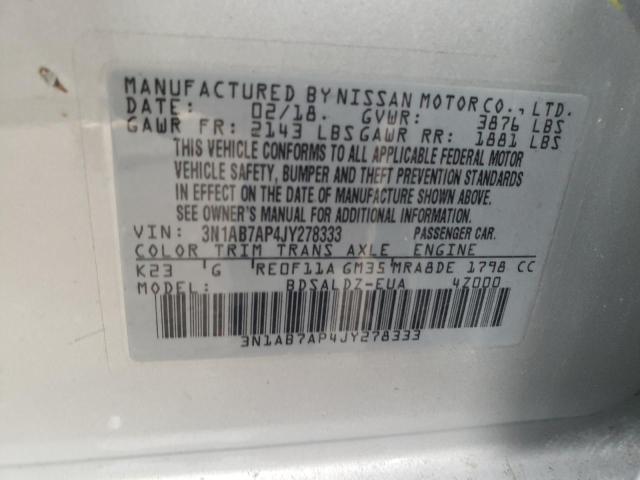 Photo 11 VIN: 3N1AB7AP4JY278333 - NISSAN SENTRA 