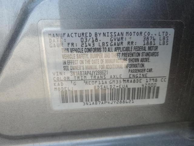 Photo 11 VIN: 3N1AB7AP4JY288621 - NISSAN SENTRA S 