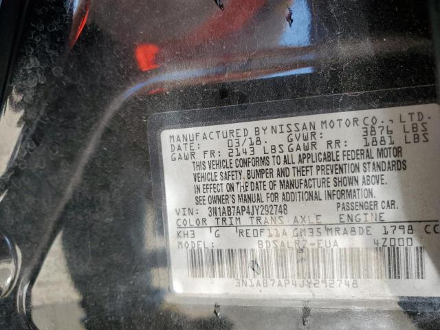 Photo 11 VIN: 3N1AB7AP4JY292748 - NISSAN SENTRA S 