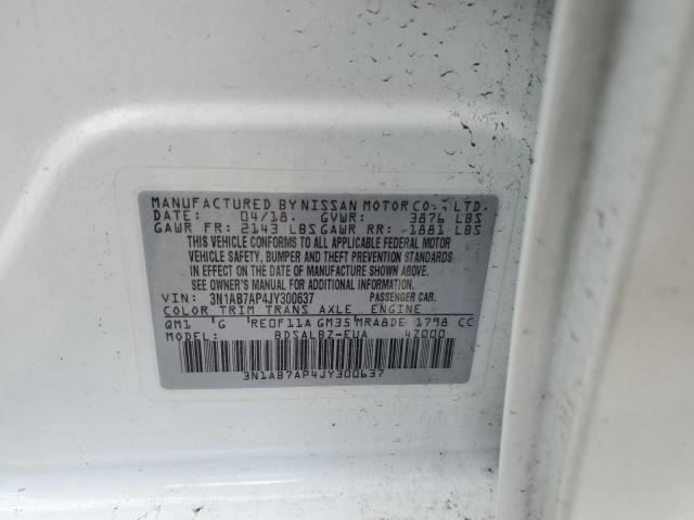 Photo 11 VIN: 3N1AB7AP4JY300637 - NISSAN SENTRA S 