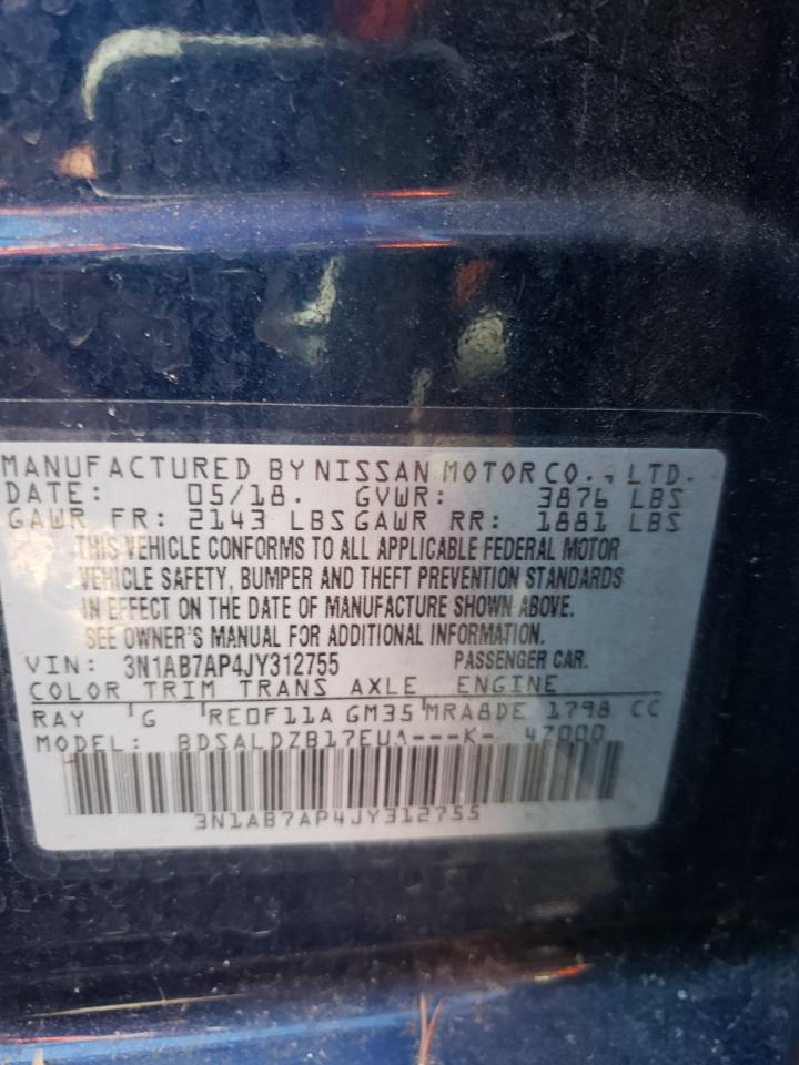 Photo 11 VIN: 3N1AB7AP4JY312755 - NISSAN SENTRA 