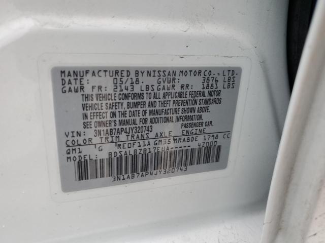 Photo 11 VIN: 3N1AB7AP4JY320743 - NISSAN SENTRA 