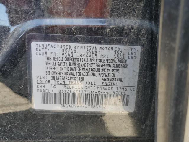 Photo 11 VIN: 3N1AB7AP4JY321438 - NISSAN SENTRA S 