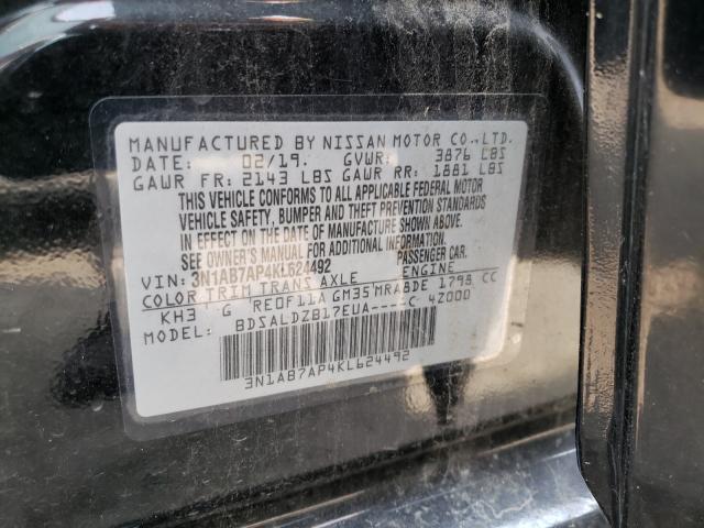 Photo 9 VIN: 3N1AB7AP4KL624492 - NISSAN SENTRA S 