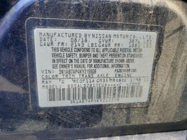 Photo 11 VIN: 3N1AB7AP4KY215508 - NISSAN SENTRA S 