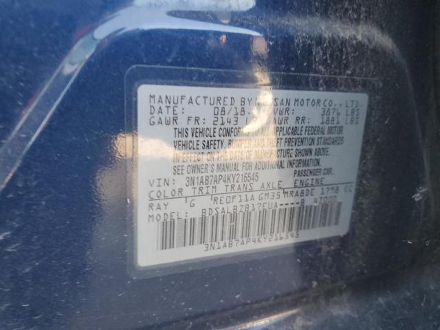 Photo 11 VIN: 3N1AB7AP4KY216545 - NISSAN SENTRA 