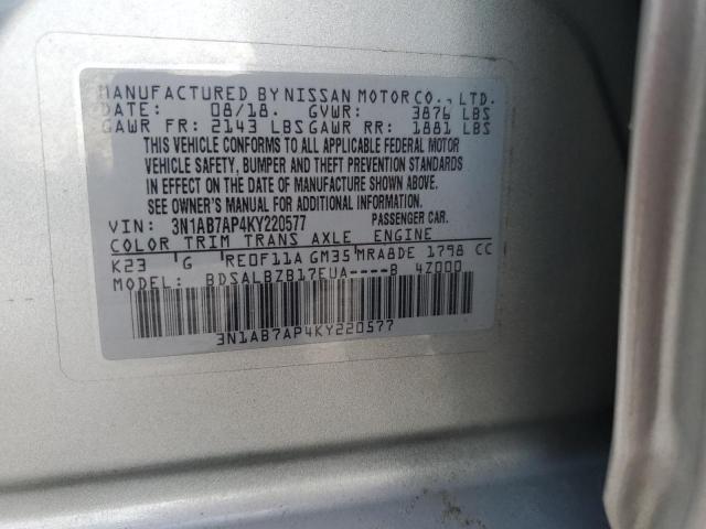 Photo 11 VIN: 3N1AB7AP4KY220577 - NISSAN SENTRA S 