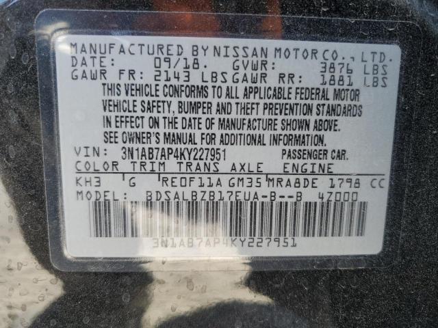 Photo 11 VIN: 3N1AB7AP4KY227951 - NISSAN SENTRA 