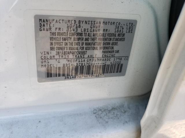 Photo 11 VIN: 3N1AB7AP4KY245897 - NISSAN SENTRA S 