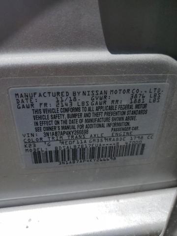 Photo 11 VIN: 3N1AB7AP4KY266698 - NISSAN SENTRA 