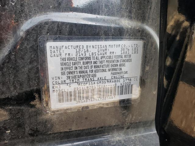 Photo 9 VIN: 3N1AB7AP4KY281489 - NISSAN SENTRA S 