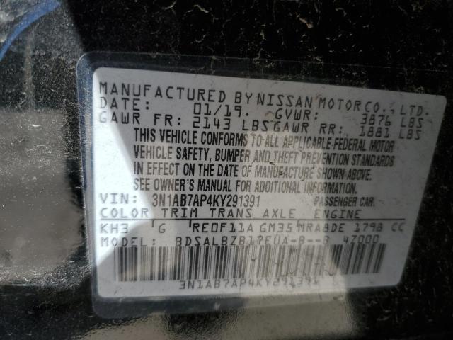 Photo 11 VIN: 3N1AB7AP4KY291391 - NISSAN SENTRA 