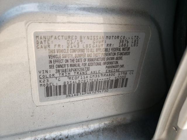 Photo 12 VIN: 3N1AB7AP4KY294730 - NISSAN SENTRA 