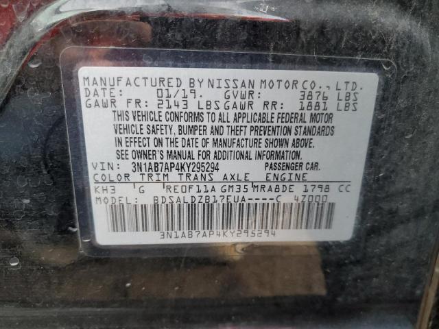 Photo 11 VIN: 3N1AB7AP4KY295294 - NISSAN SENTRA 