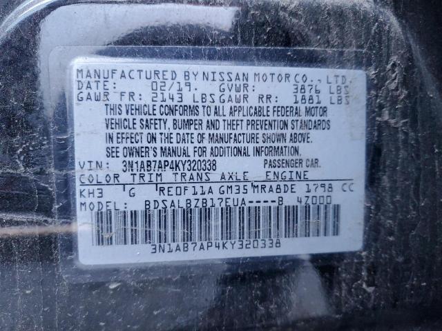 Photo 11 VIN: 3N1AB7AP4KY320338 - NISSAN SENTRA S 