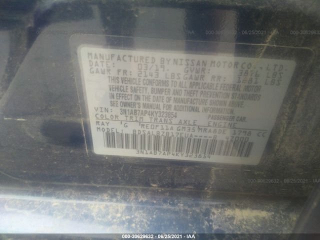 Photo 8 VIN: 3N1AB7AP4KY323854 - NISSAN SENTRA 