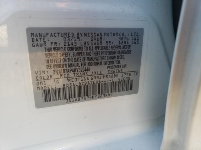 Photo 9 VIN: 3N1AB7AP4KY329444 - NISSAN SENTRA S 