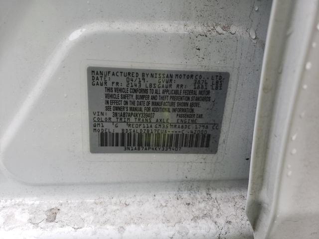 Photo 11 VIN: 3N1AB7AP4KY339407 - NISSAN SENTRA S 