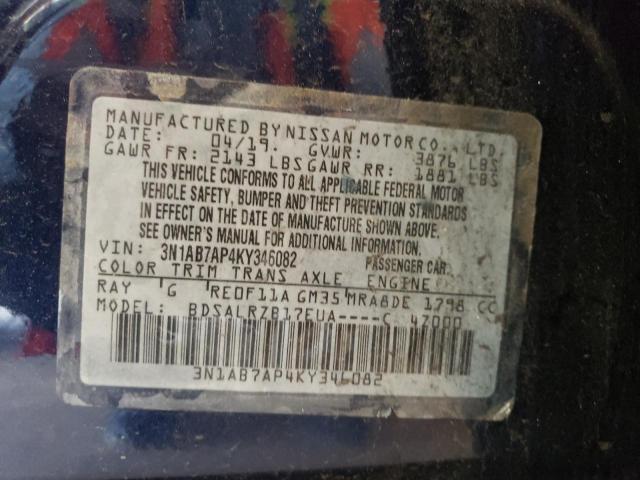 Photo 11 VIN: 3N1AB7AP4KY346082 - NISSAN SENTRA S 