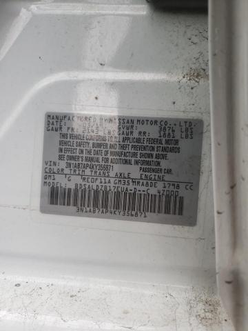 Photo 12 VIN: 3N1AB7AP4KY356871 - NISSAN SENTRA S 