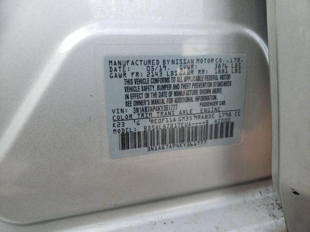 Photo 11 VIN: 3N1AB7AP4KY361777 - NISSAN SENTRA S 