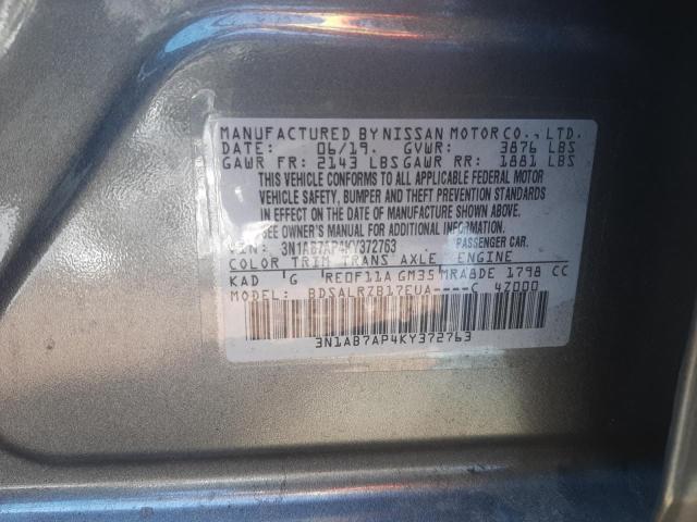 Photo 11 VIN: 3N1AB7AP4KY372763 - NISSAN SENTRA 