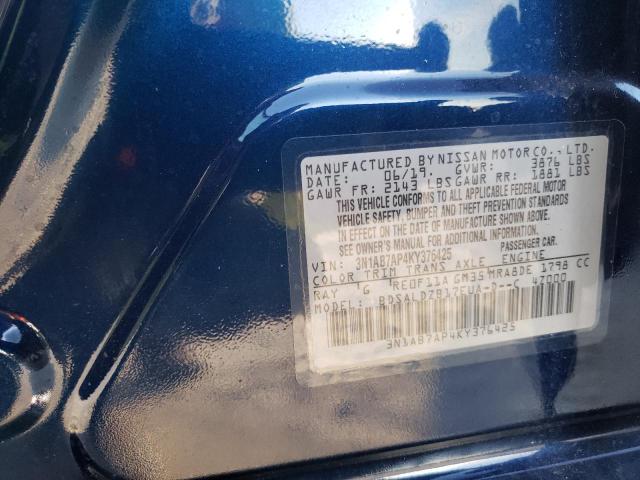 Photo 9 VIN: 3N1AB7AP4KY376425 - NISSAN SENTRA S 