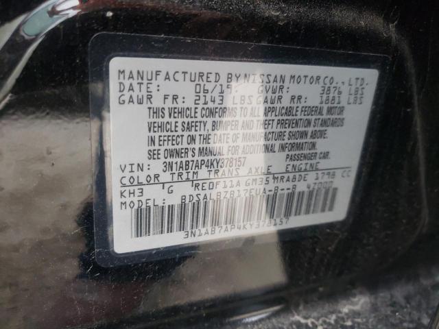 Photo 12 VIN: 3N1AB7AP4KY378157 - NISSAN SENTRA S 