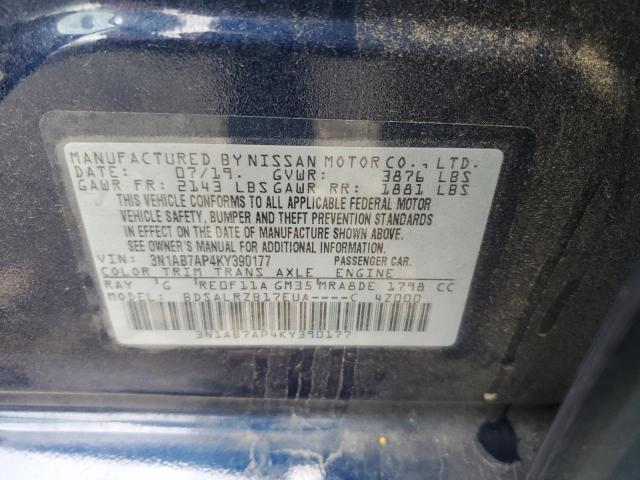 Photo 11 VIN: 3N1AB7AP4KY390177 - NISSAN SENTRA S 