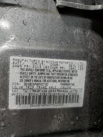 Photo 11 VIN: 3N1AB7AP4KY421122 - NISSAN SENTRA S 