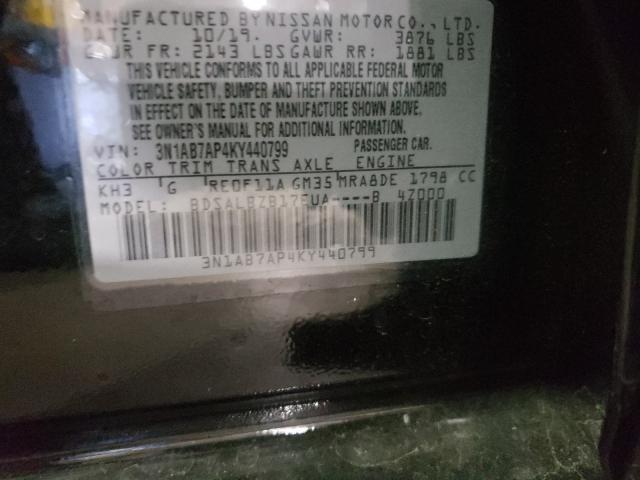 Photo 9 VIN: 3N1AB7AP4KY440799 - NISSAN SENTRA S 