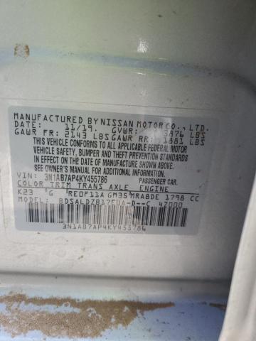 Photo 11 VIN: 3N1AB7AP4KY455786 - NISSAN SENTRA 