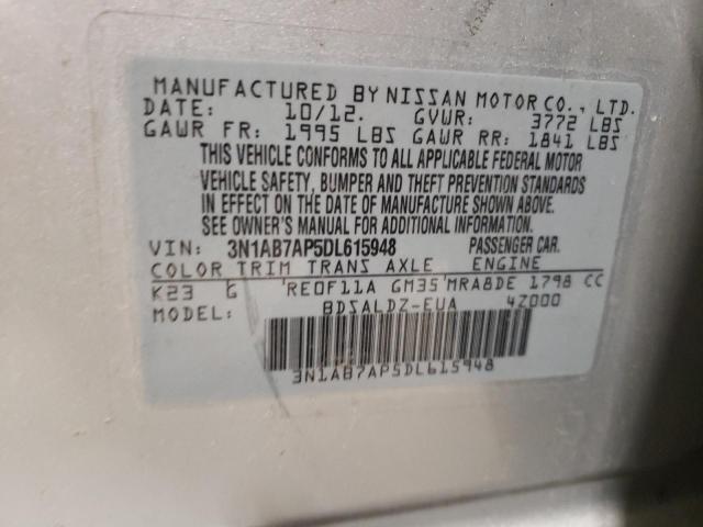 Photo 11 VIN: 3N1AB7AP5DL615948 - NISSAN SENTRA S 