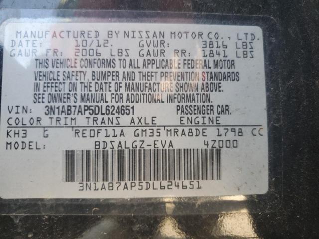 Photo 12 VIN: 3N1AB7AP5DL624651 - NISSAN SENTRA S 