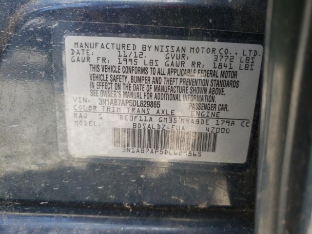 Photo 9 VIN: 3N1AB7AP5DL629865 - NISSAN SENTRA S 