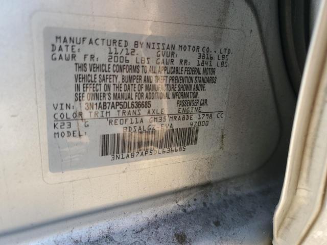 Photo 11 VIN: 3N1AB7AP5DL636685 - NISSAN SENTRA S 