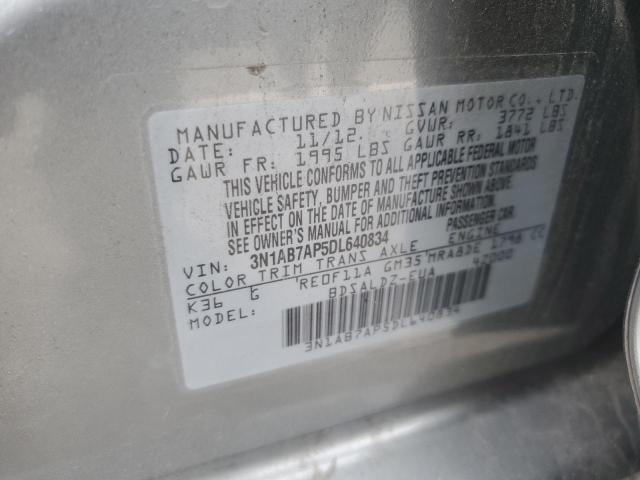 Photo 11 VIN: 3N1AB7AP5DL640834 - NISSAN SENTRA 