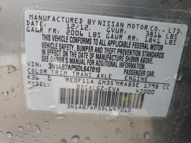 Photo 13 VIN: 3N1AB7AP5DL647010 - NISSAN SENTRA 