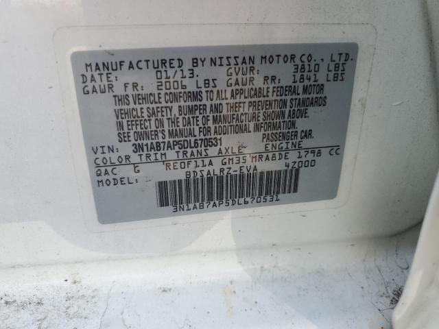 Photo 11 VIN: 3N1AB7AP5DL670531 - NISSAN SENTRA S 