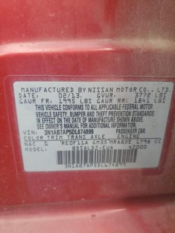 Photo 12 VIN: 3N1AB7AP5DL674899 - NISSAN SENTRA 