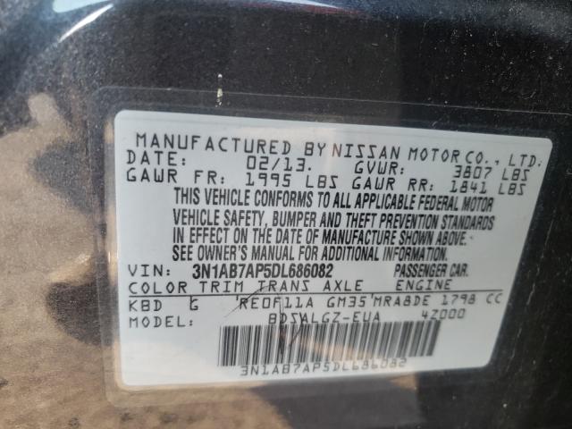 Photo 9 VIN: 3N1AB7AP5DL686082 - NISSAN SENTRA S 