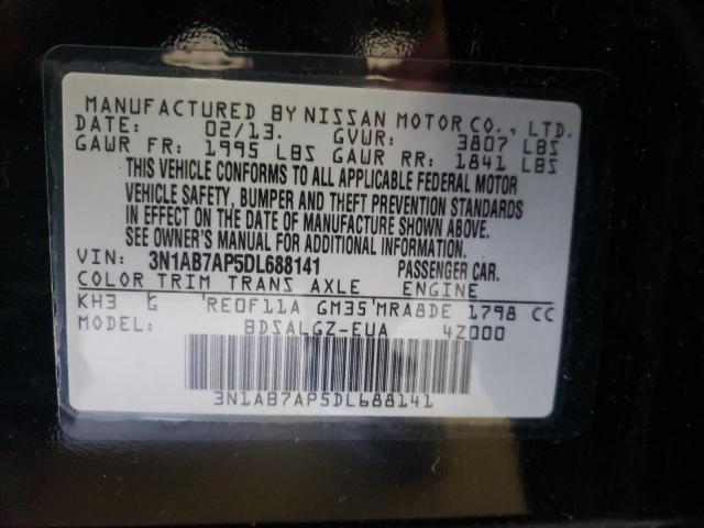 Photo 9 VIN: 3N1AB7AP5DL688141 - NISSAN SENTRA S 