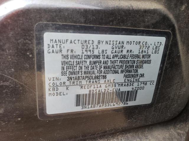 Photo 11 VIN: 3N1AB7AP5DL692786 - NISSAN SENTRA S 