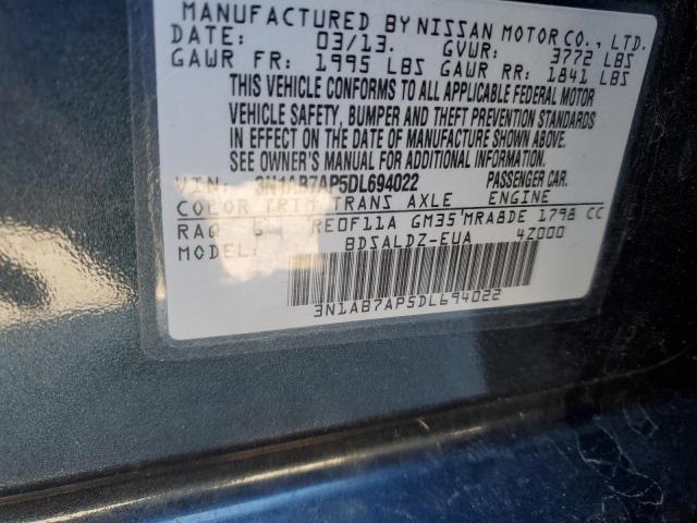 Photo 12 VIN: 3N1AB7AP5DL694022 - NISSAN SENTRA 