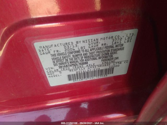 Photo 8 VIN: 3N1AB7AP5DL703088 - NISSAN SENTRA 