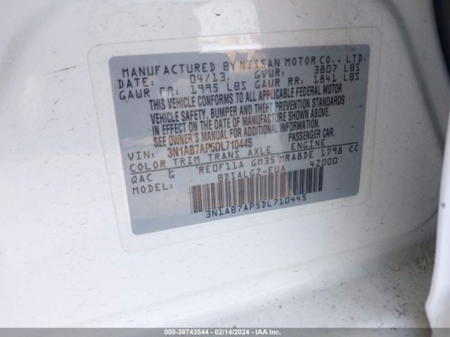 Photo 8 VIN: 3N1AB7AP5DL710445 - NISSAN SENTRA 