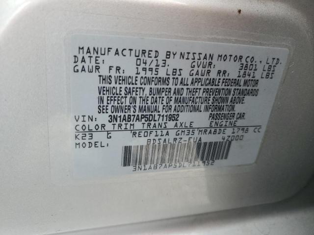 Photo 11 VIN: 3N1AB7AP5DL711952 - NISSAN SENTRA S 